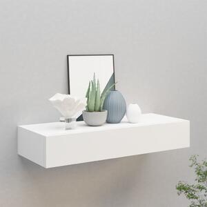 Wall-mounted Drawer Shelf White 60x23.5x10 cm MDF