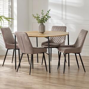 Camille 4 Seater Dining Table Oak
