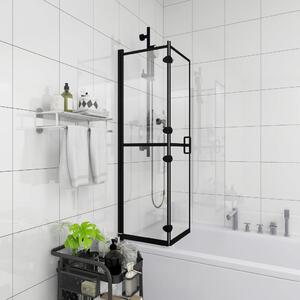 Folding Shower Enclosure ESG 100x140 cm Black