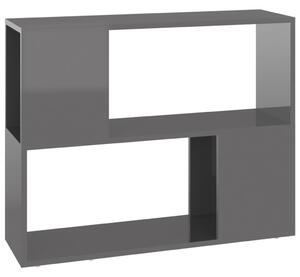 TV Cabinet High Gloss Grey 80x24x63 cm Engineered Wood