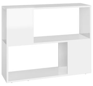 TV Cabinet High Gloss White 80x24x63 cm Engineered Wood