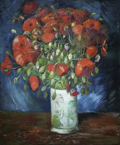 Fine Art Print Vase with Poppies (1886), Vincent van Gogh