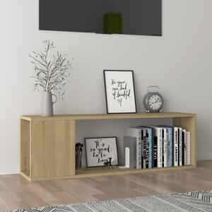 TV Cabinet Sonoma Oak 100x24x32 cm Engineered Wood