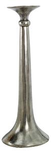 Homescapes Aluminium Skirt Metal Candlestick - 44 cm Tall