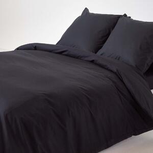 Black European Egyptian Cotton Duvet Cover Set 200 TC, 155 x 220 cm