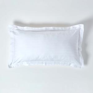 White Egyptian Cotton Ultrasoft King Size Oxford Pillowcase 330 TC