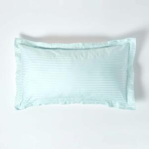 Aqua Blue Egyptian Cotton Ultrasoft Kingsize Oxford Pillowcase 330 TC