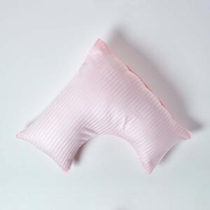 Homescapes Pink Egyptian Cotton Super Soft V Shaped Pillowcase 330 TC