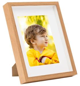 3D Box Photo Frames 5 pcs Oak 21x29.7 cm for 15x20 cm Picture