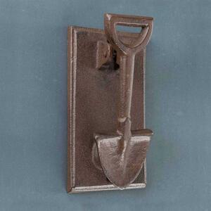 Homescapes Brown 3D Spade Door Knocker Antique Style Cast Iron