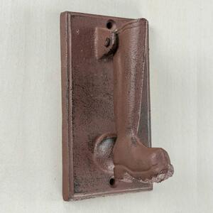 Homescapes Brown 3D Boot Door Knocker Antique Style Cast Iron