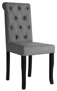 Dining Chairs 4 pcs Solid Wood Dark Grey