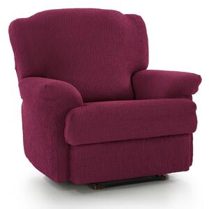 Luxury ‘Clare’ Recliner Seat Armchair Cover Multi-Stretch Slipcover Protector, Purple