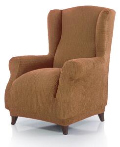 Luxury ‘Clare’ Winged Armchair Cover Multi-Stretch Slipcover Protector, Mustard