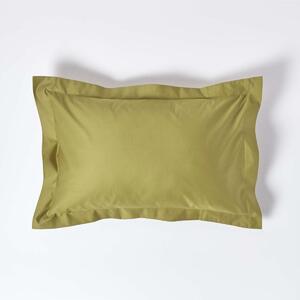 Olive Green Egyptian Cotton Oxford Pillowcase 1000 TC, Standard