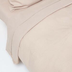 Homescapes Natural Linen Flat Sheet, Super King