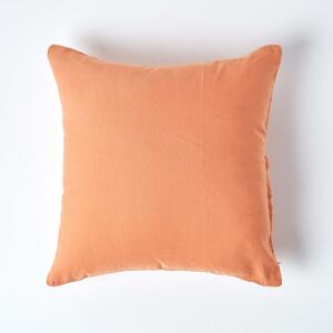 Homescapes Burnt Orange European Linen Pillowcase, 40 x 40 cm