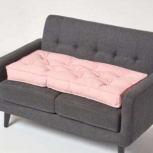 Pink 2 Seater Booster Cushion Supportive & Firm Sofa Seat Pad