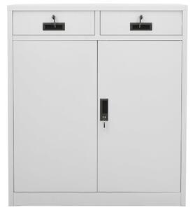 Office Cabinet Light Grey 90x40x102 cm Steel