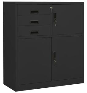 Office Cabinet Anthracite 90x40x102 cm Steel