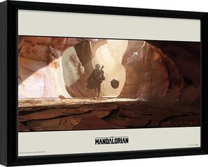 Framed poster Star Wars: The Mandalorian - Journey