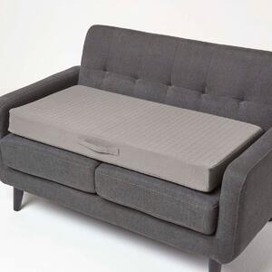 Grey Orthopaedic Foam 2-Seater Booster Cushion Removable Cotton Cover