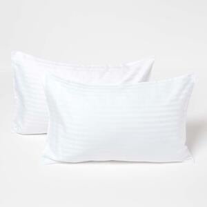 Homescapes Pair of White Cotton Kids Pillowcases 40 x 60 cm 330 TC