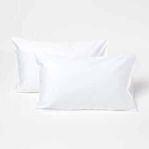 Homescapes Pair of White Organic Cotton Kids Pillowcases 40 x 60 cm