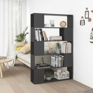 Book Cabinet Room Divider Grey 100x24x155 cm Chipboard
