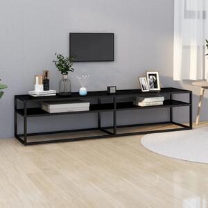 TV Cabinet Black 180x40x40.5 cm Tempered Glass