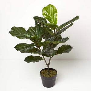 Homescapes Artificial Fiddle Leaf Fig Tree in Pot 75 cm Tall