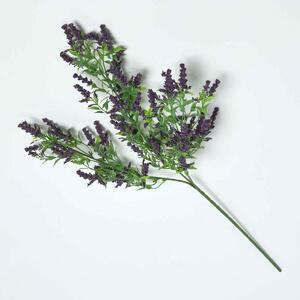 Homescapes Purple Artificial Lavender Spray Single Stem 69 cm