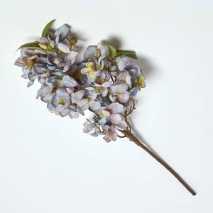 Homescapes Orchard Blossom Blue Artificial Flower Single Stem 64 cm