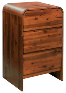 Chest of Drawers Solid Acacia Wood 45x37x75 cm