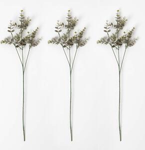 Homescapes Artificial Eucalyptus Stems, Set of 3