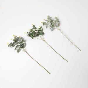 Homescapes Artificial Eucalyptus Single Stem Set of 3