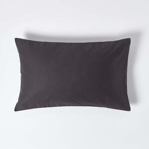 Dark Charcoal Grey Egyptian Cotton Housewife Pillowcase 1000 TC