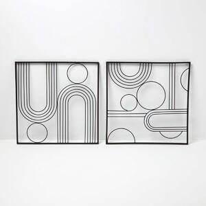 Homescapes Decorative metal wall art, living room wall decor metal wall art