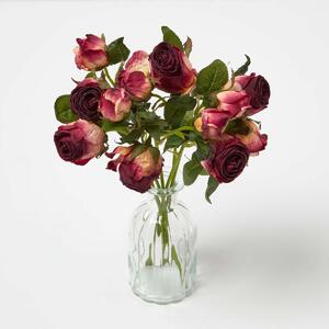 Homescapes Artificial Bouquet of Dried Burgundy Roses