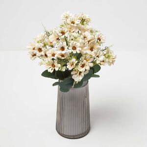 Homescapes Artificial Wild Daisy Cream Bouquet Flower, 46 cm