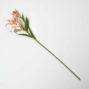 Homescapes Artificial Stem of Lilium Auratum Flowers, 80 cm