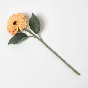 Homescapes Artificial Stem of Yellow Gerbera Flower, 44 cm