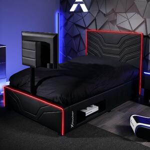X Rocker Oracle Gaming TV Bed with Neo Fibre LED Black