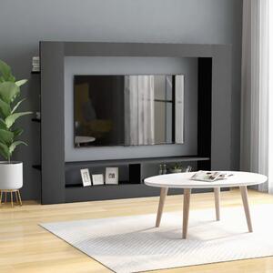 TV Cabinet Grey 152x22x113 cm Engineered Wood