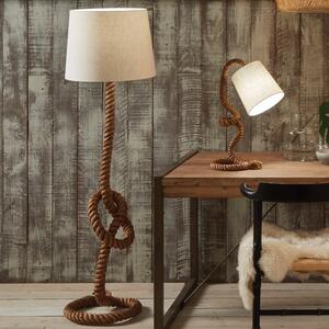 Martindale Rope Knot Floor Lamp Brown