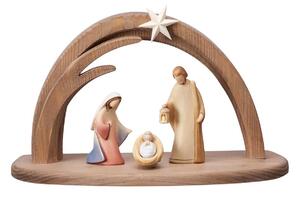 Nativity set Leonardo with stable and 4 figurines