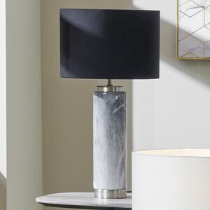 Carrara Grey Tall Table Lamp Grey