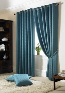 Madison Lined Ready Made Eyelet Curtains Teal