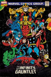 Poster Marvel Retro - The Infinity Gauntlet, (61 x 91.5 cm)