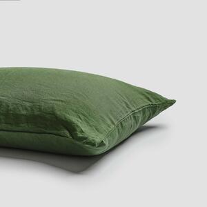 Piglet Forest Green Linen Pillowcases (Pair) Size Super King